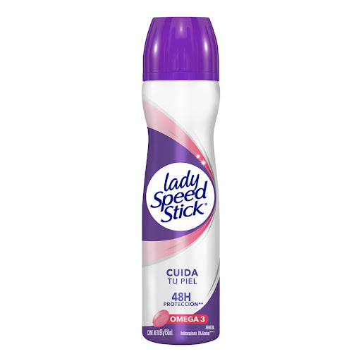 DESODORANTE EN AEROSOL OMEGA 3 + DERMA RENUEVA X 150 ML (LADY SPEED STICK)