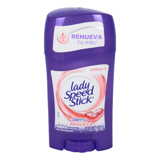 DESODORANTE EN BARRA DERMA - OMEGA 3 45GR (LADY SPEED STICK)