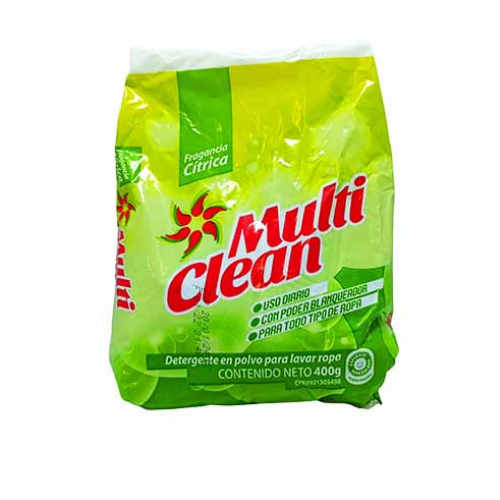 DETERGENTE EN POLVO 400GR (MULTI CLEAN)