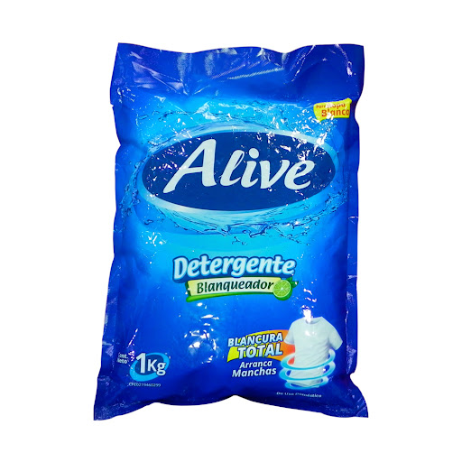DETERGENTE EN POLVO AZUL X 1 KG (ALIVE)