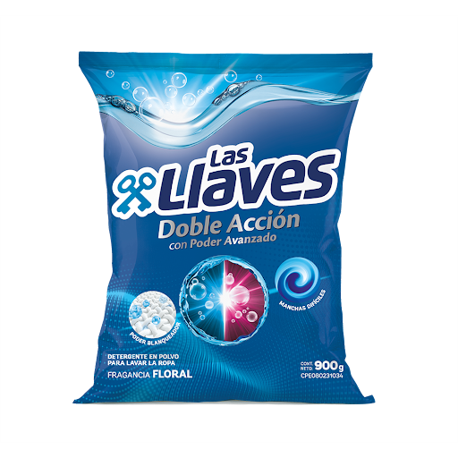 [7590006002595] DETERGENTE EN POLVO FLORAL 900GR (LAS LLAVES)