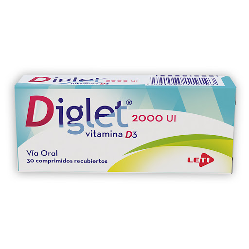 DIGLET (VITAMINA D) 2000 UI X 30 COMPRIMIDOS RECUBIERTOS (LETI)