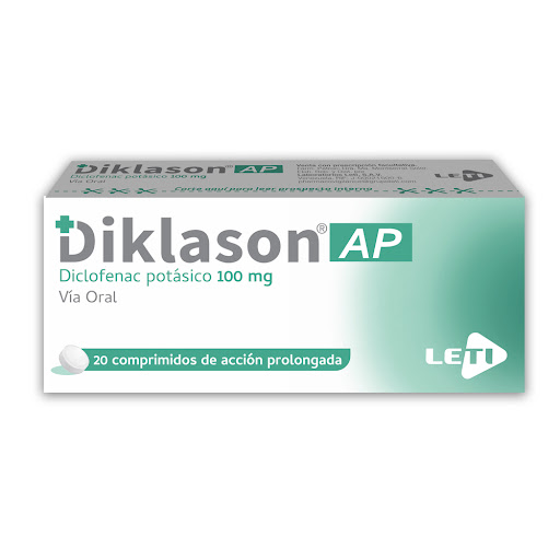 DIKLASON A.P. (DICLOFENAC POTASICO) 100MG X 20 COMPRIMIDOS (LETI)
