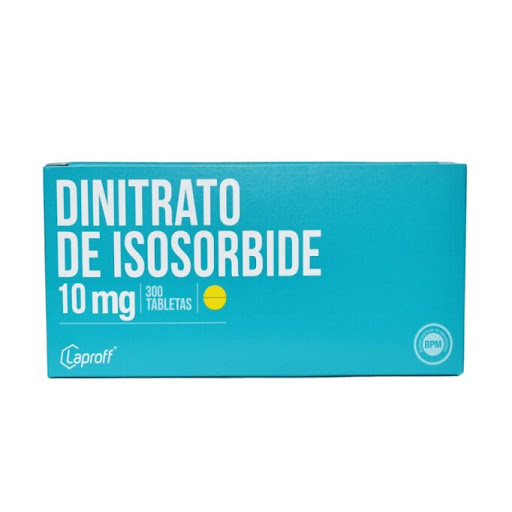 [7703038045274] DINITRATO DE ISOSORBIDE  10MG X 10 TABLETAS (LAPROFF)
