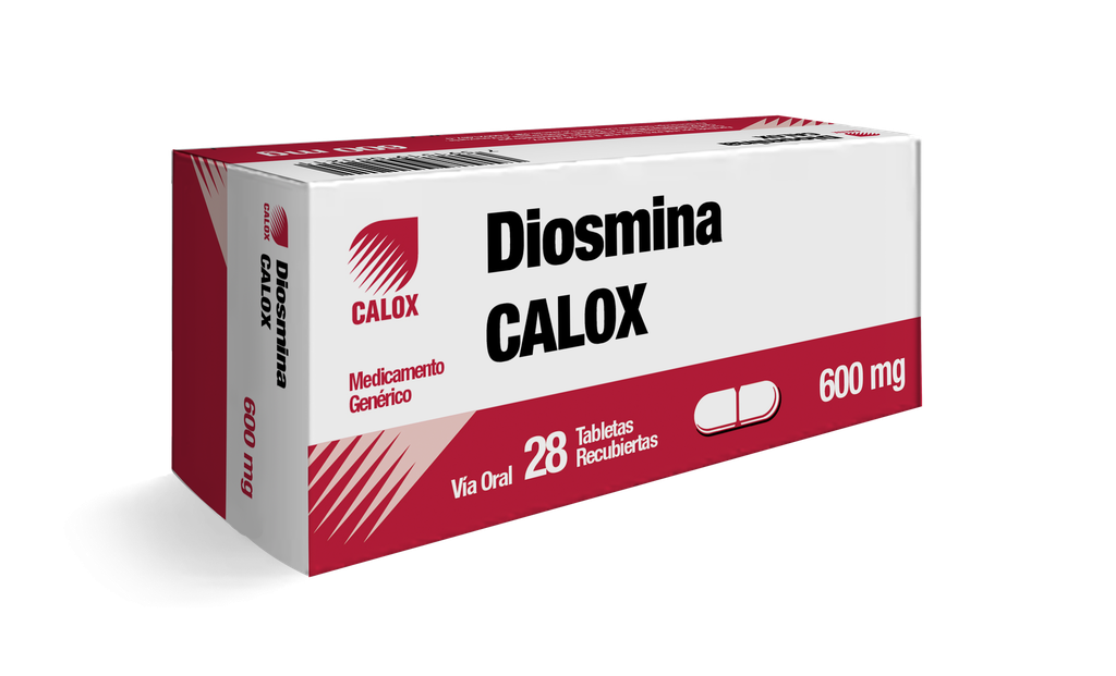 [7591519001211] DIOSMINA  600MG X 28 TABLETAS (CALOX)