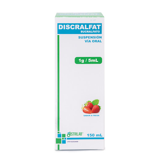 DISCRALFAT (SUCRALFATO) 1G-5ML X 150ML (CR DISTRILAB)