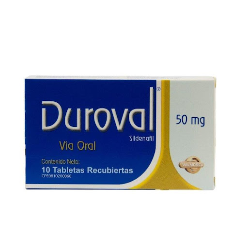 DUROVAL (SILDENAFIL) 50MG X 10 TABLETAS (VALMORCA)