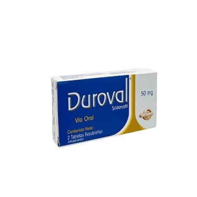 [7591020003230] DUROVAL (SILDENAFIL) 50MG X 2 TABLETAS (VALMORCA)