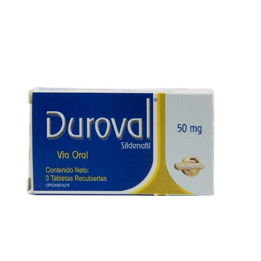 DUROVAL (SILDENAFIL) 50MG X 3 TABLETAS (VALMORCA)