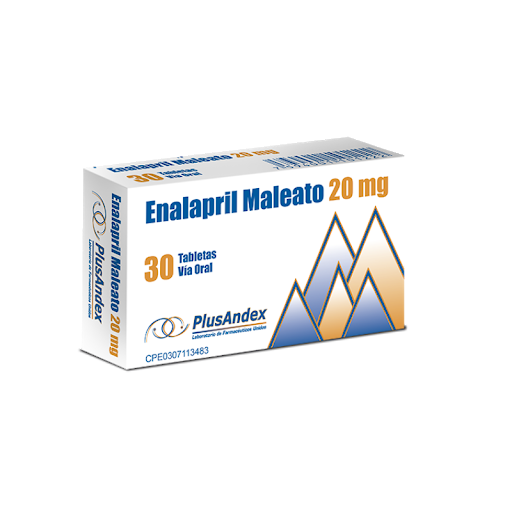 ENALAPRIL  20MG X 30 TABLETAS (PLUSANDEX)