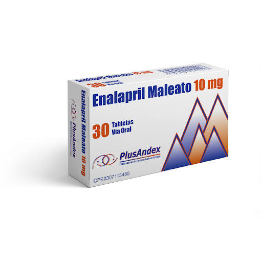 ENALAPRIL MALEATO 10MG X 30 TABLETAS (PLUSANDEX)