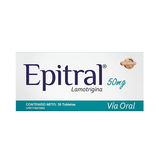 EPITRAL (LAMOTRIGINA) 50MG X 30 TABLETAS (VALMORCA)