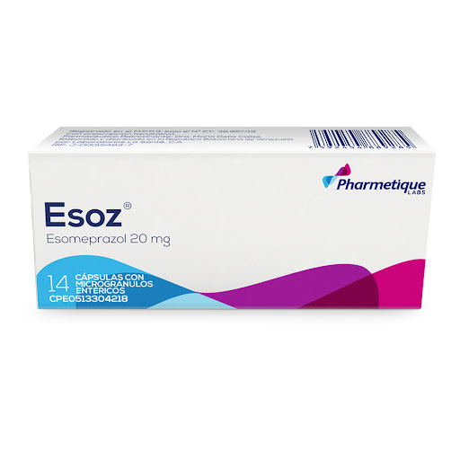 [7592454889285] ESOZ (ESOMEPRAZOL) 20MG X 14 TABLETAS (LA SANTE)