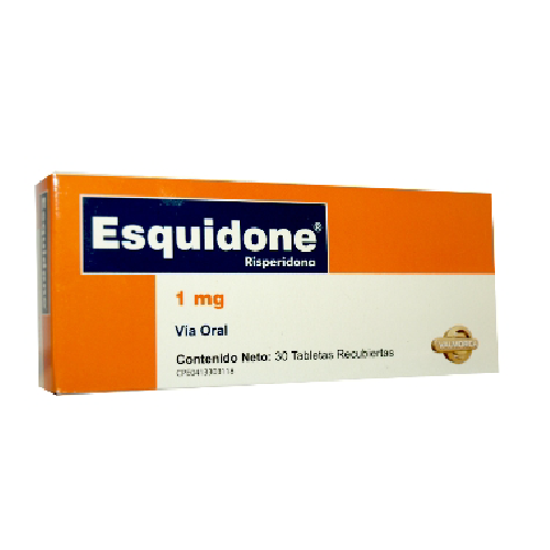 ESQUIDONE (RISPERIDONA) 1MG X 30 TABLETAS (VALMORCA)