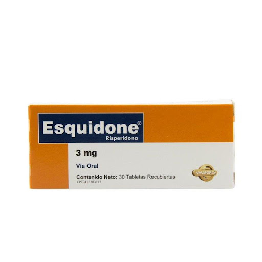 [7591020080521] ESQUIDONE (RISPERIDONA) 3MG X 30 TABLETAS (VALMORCA)