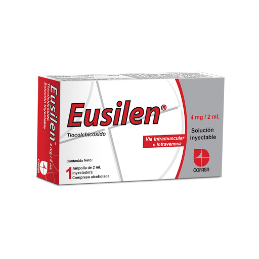 EUSILEN (TIOCOLCHICOSIDO) 4MG-2ML X 1 AMPOLLA (COFASA)