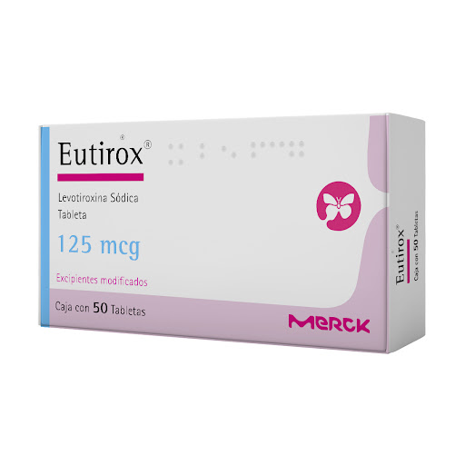 EUTIROX (LEVOTIROXINA SODICA) 125MCG X 50 TABLETAS (MERCK)