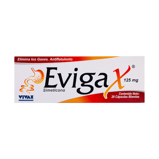 [7592432010212] EVIGAX (SIMETICONA) 125MG X 20 CAPSULAS (VIVAX)