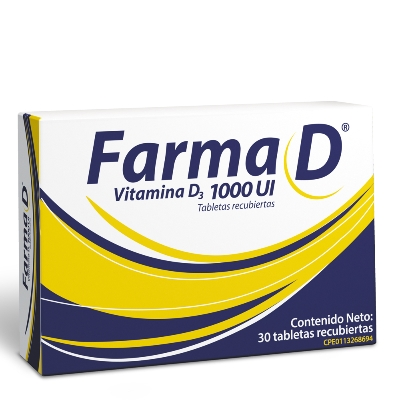 [7591821102101] FARMA D3 (VITAMINA D) 1000UI X 30 TABLETAS (FARMA)