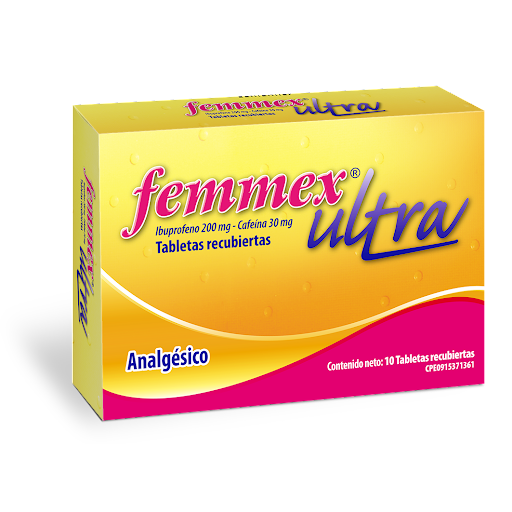 [7591821801004] FEMMEXULTRA (IBUPROFENO - CAFEINA) 200MG-30MG X 10 TABLETAS (FARMA)