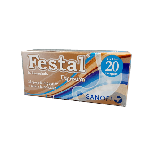 [7591519317435] FESTAL (PANCREATINA) X 20 GRAGEAS (CALOX)