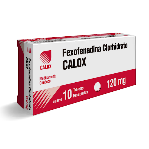[7591519007688] FEXOFENADINA  120MG X 10 TABLETAS (CALOX)