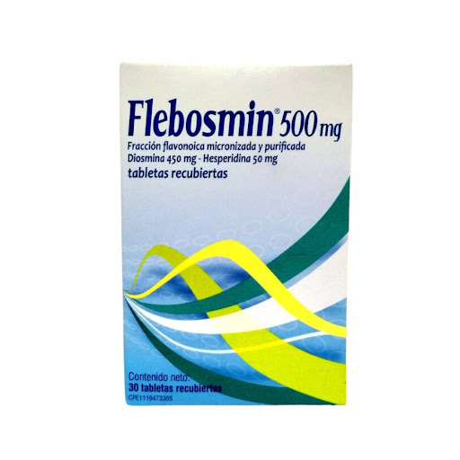 FLEBOSMIN (DIOSMINA - HESPERIDINA) 450MG-50MG X 30 TABLETAS (FARMA)