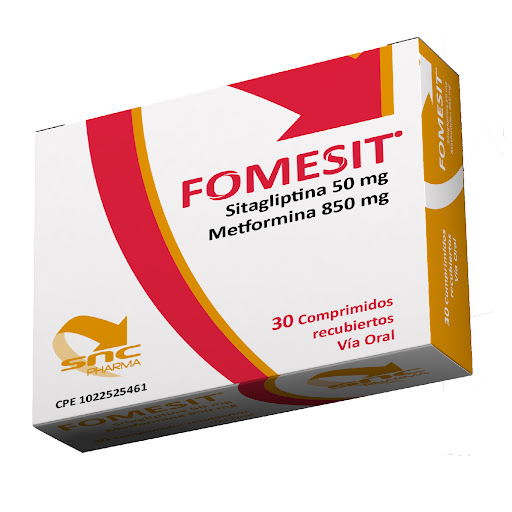FOMESIT (SITAGLIPTINA-METFORMINA) 50-850MG X 30 TABLETAS (SNC)