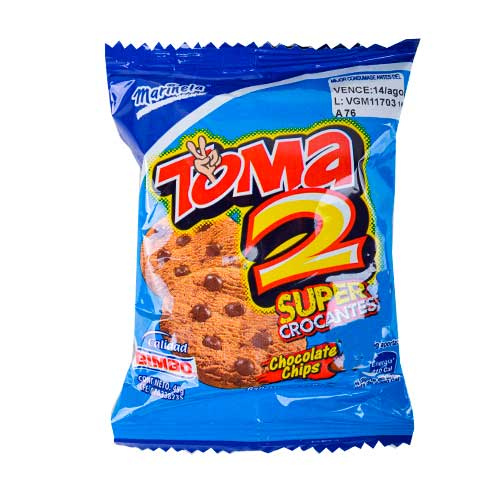 [7591133000416] GALLETAS TOMA2 CHOCOLATE/CHIPS X 45 GR (TOMA2)