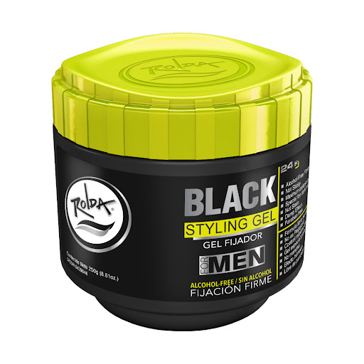 GEL FIJADOR DE CABELLO BLACK 250GR (ROLDA)