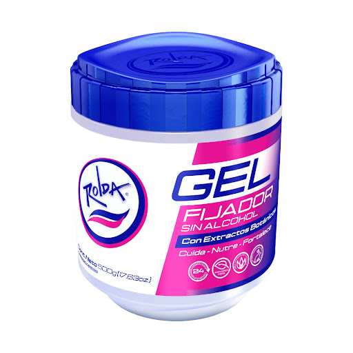 [7592871002267] GEL FIJADOR DE CABELLO BLANCO CON EXTRACTOS BOTANICOS 500GR (ROLDA)