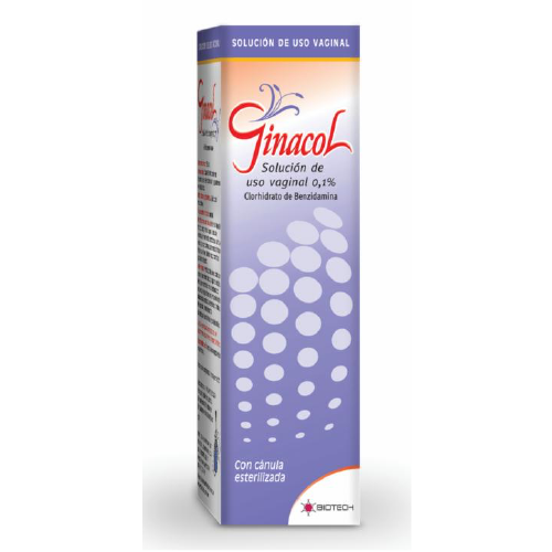 GINACOL SOLUCION VAGINAL (BENCIDAMINA) 0.1% X 135ML (BIOTECH)