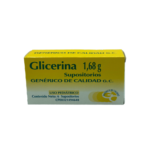 GLICERINA SUPOSITORIO PEDIATRICO   X 6 UNIDADES (VARGAS)