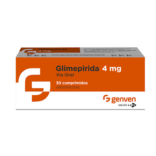 [7591585271525] GLIMEPIRIDA 4 MG X 30 TABLETAS (GENVEN)