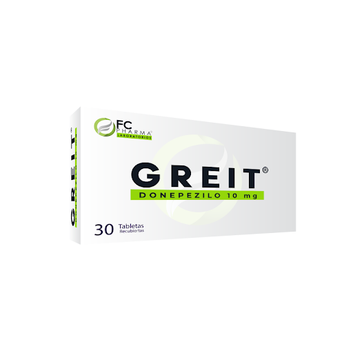 [7593090001536] GREIT (DONEPEZILO) 10MG X 30 TABLETAS (FC PHARMA)