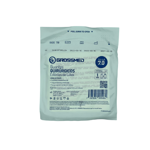 GUANTE QUIRURGICO  TALLA 7.0 X 1 PAR (GROSSMED)