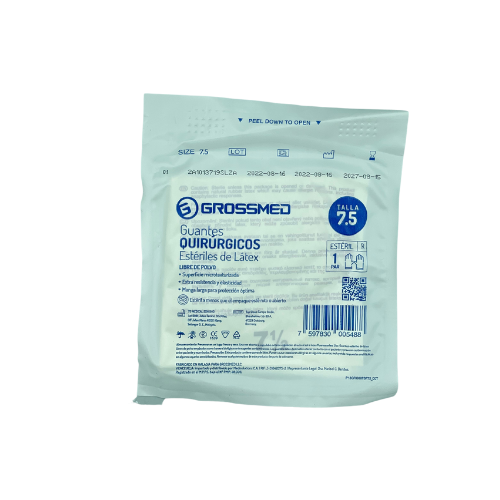 GUANTE QUIRURGICO  TALLA 7.5 X 1 PAR (GROSSMED)