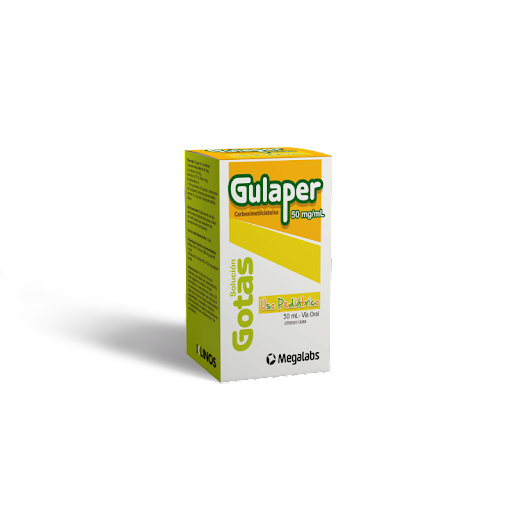 GULAPER GOTAS PEDIATRICAS (CARBOXIMETILCISTEINA) 50MG-ML X 30ML (MEGALABS)