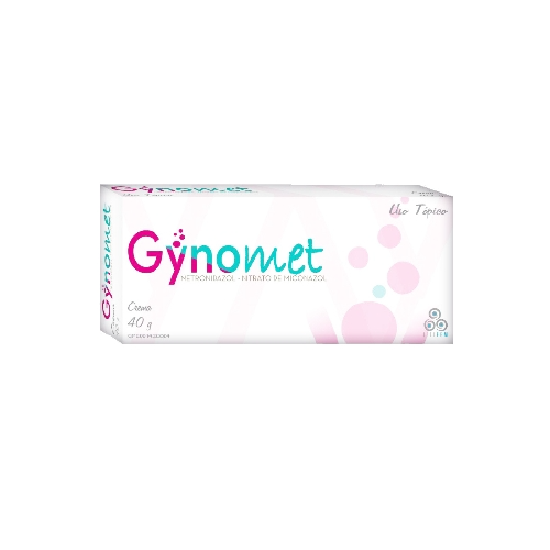 [7591585119131] GYNOMET CREMA VAGINAL (METRONIDAZOL - MICONAZOL) 15%-4% X 40GR - 7 OVULOS (LETI)