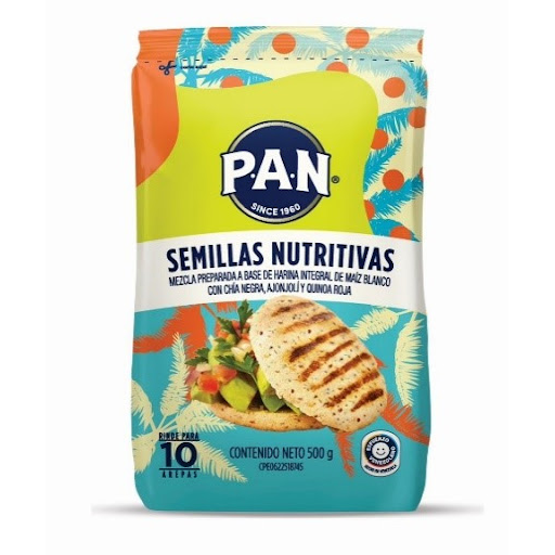 [7591002200190] HARINA DE SEMILLAS NUTRITIVAS PRECOCIDA 500GR (PAN)
