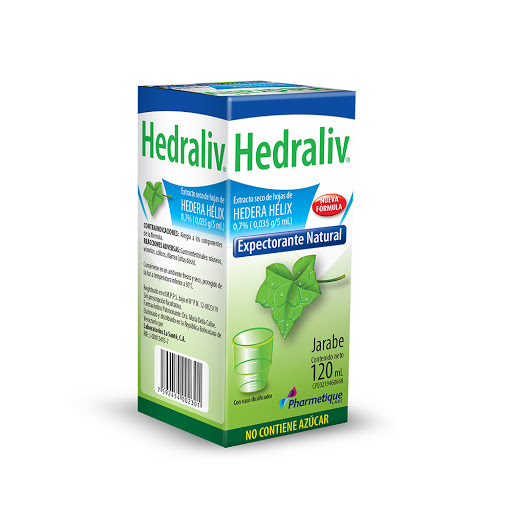 HEDRALIV JARABE (HEDERA HELIX) 0.035MG-5ML X 120ML (LA SANTE)