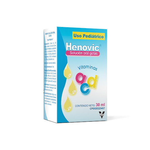 HENOVIC SOLUCION ORAL GOTAS (VITAMINAS A - C - D)  X 30ML (VARGAS)