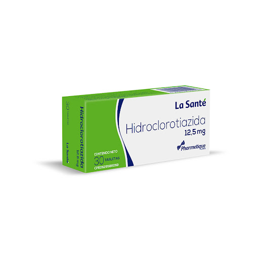 HIDROCLOROTIAZIDA  12.5MG X 30 COMPRIMIDOS (LA SANTÉ)