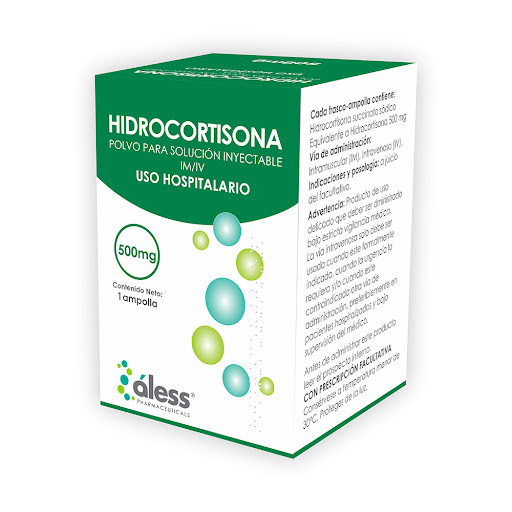 HIDROCORTISONA AMP IV/IM 500 MG X 1 (ALESS)