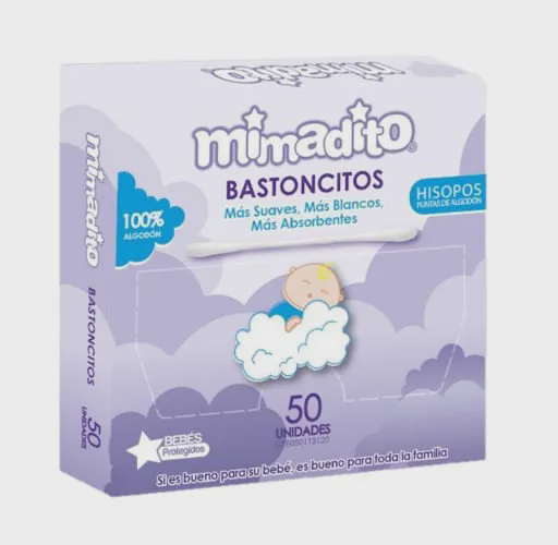 [7591248821104] HISOPOS DEL ALGODON 50 UNIDADES (MIMADITO)
