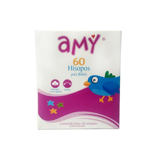 HISOPOS PARA BEBE 60 UNIDADES (AMY)