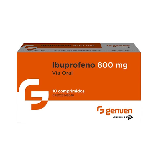 [7591585277688] IBUPROFENO 800MG X 10 COMPRIMIDOS (GENVEN)