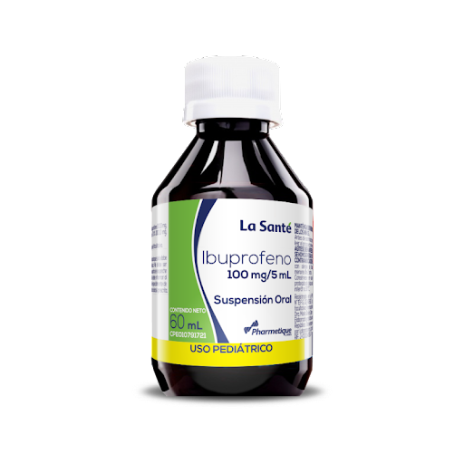 [7592454003353] IBUPROFENO SUSPENSION PEDIATRICA  100MG-5ML X 60ML (LA SANTE)