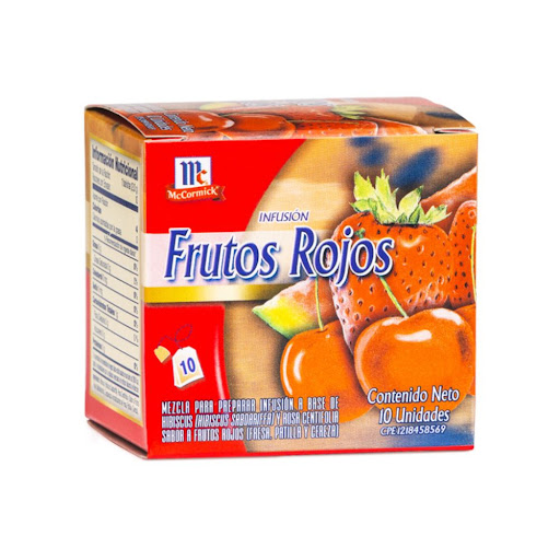 INFUSION TE FRUTOS ROJOS X 10 SOBRES (MC CORMICK)