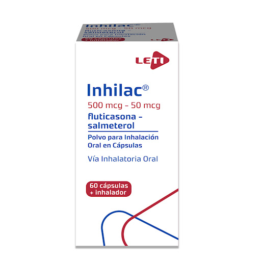 [7591585110367] INHILAC (FLUTICASONA-SALMETEROL) 500 MCG-50 MCG POLVO PARA INHALACIÓN 60 DOSIS (LETI)